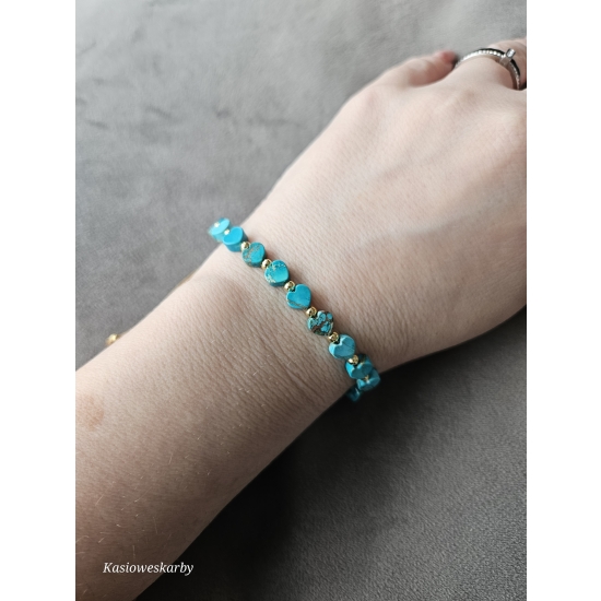 Bransoletka serca- Jaspis