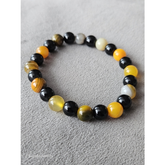 Bransoletka z agatu